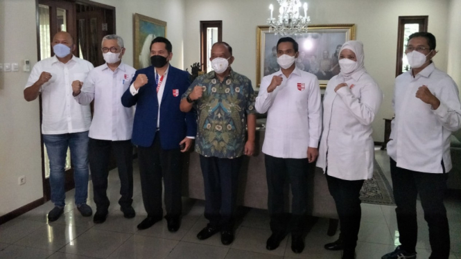 Jelang Munas, Ketum PRSI Sowan ke Ketum KONI Pusat