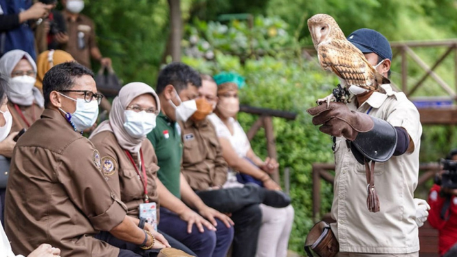 Sandiaga Uno di Faunaland, Ancol