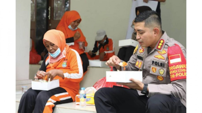 Suasana penuh keakraban antara orang nomor satu di Polres Kota Tangerang Dengan Awak Media