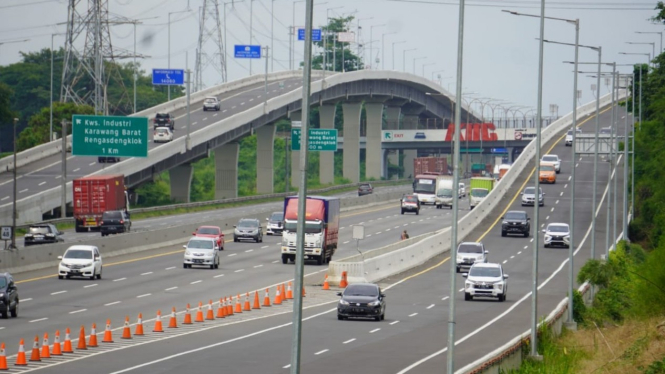 Kendaraan tinggalkan Jabodetabek