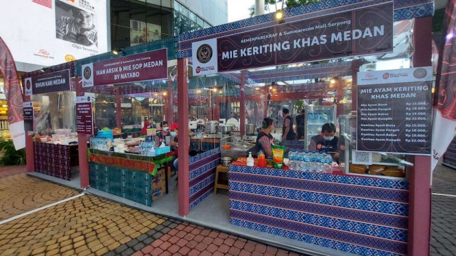 Pekan raya produk kreatif dan kuliner Sumatera Utara, Sabtu, 13 Februari 2021.