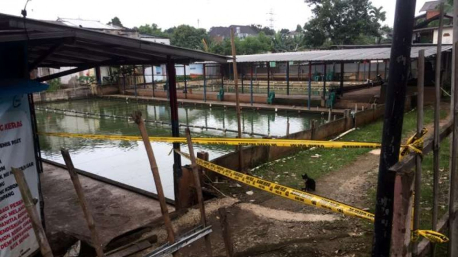 Tempat pemancingan di Cilandak, Jakarta Selatan disegel polisi 