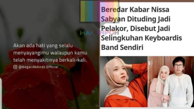 Geger kabar di media sosial, Nissa Sabyan jadi selingkuhan keyboardis bandnya