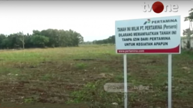 Lahan warga Desa Sumurgeneng Tuban yang akan dijadikan proyek kilang minyak