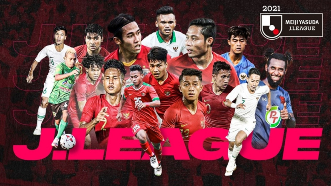 Ilustrasi pemain Indonesia menembus J.League