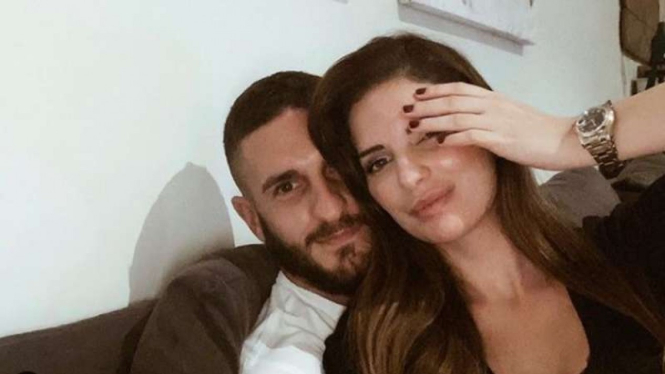 Kapten Atletico Madrid, Koke bersama istri Beatriz Espejel