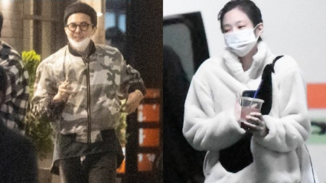 G-Dragon BIGBANG dan Jennie Blackpink.