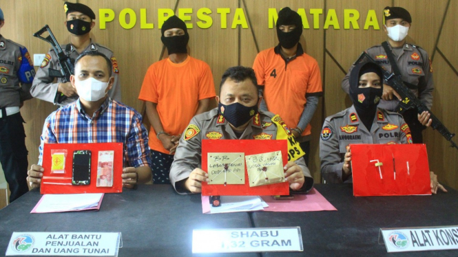 Polresta Mataram ungkap dua pelaku pengedar narkoba 
