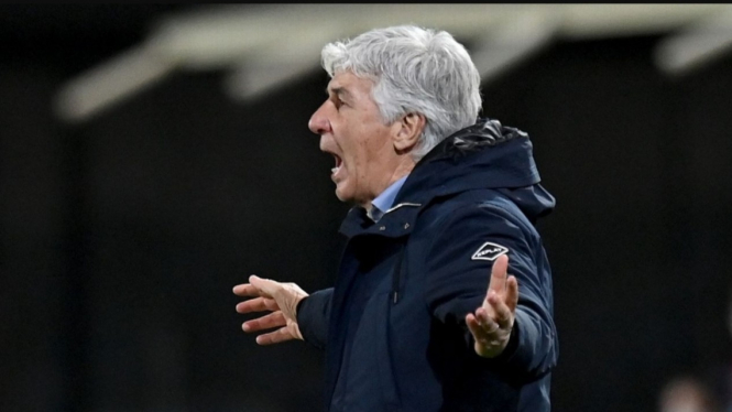 Pelatih Atalanta, Gian Piero Gasperini. 