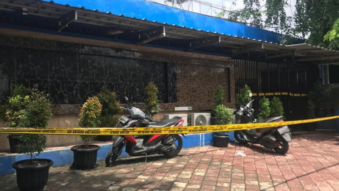 Kafe RM, Cengkareng, Jakarta Barat, lokasi terjadi penembakan. 