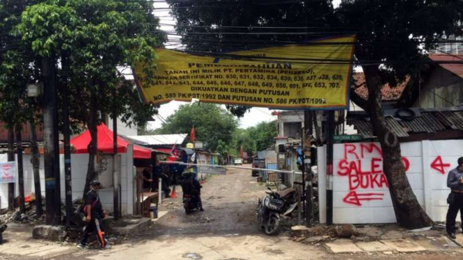 Lokasi bentrokan antar warga di Pancoran, Jakarta Selatan