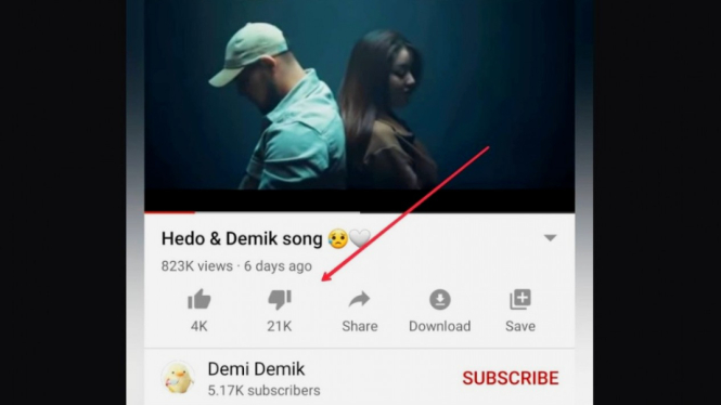 Konten video musik Dayana di YouTube banjir dislike dari netizen