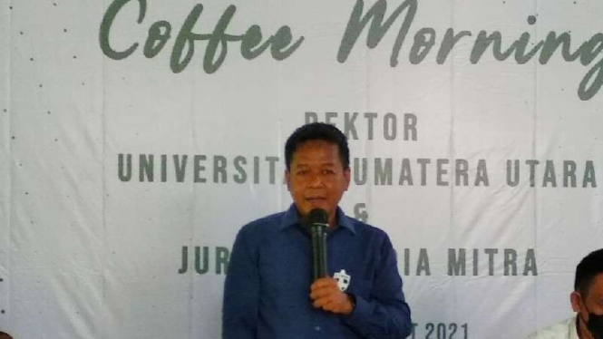 Rektor USU Dr Muryanto Amin 