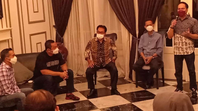 Anindya Bakrie bertemu Ketua Umum Kadin Jawa Tengah, Kukrit Suryo Wicaksono.