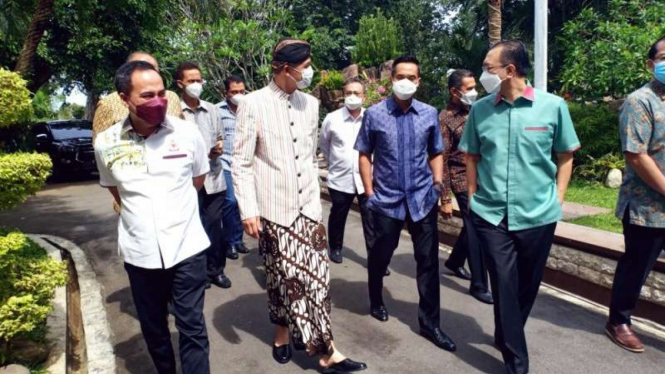 Anindya Novyan Bakrie bertemu Gubernur Jawa Tengah, Ganjar Pranowo