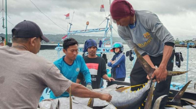 Ilustrasi nelayan Indonesia