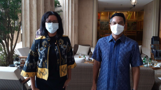 Waketum Kadin Indonesia Anindya Bakrie bertemu Ketua Kadin DIY GKR Mangkubumi.