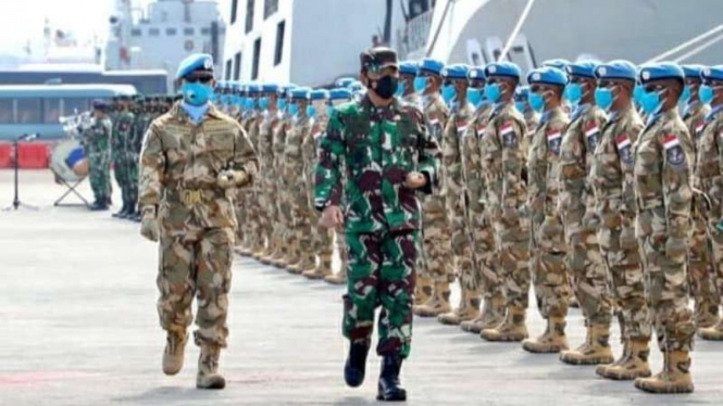 VIVA Militer: Panglima TNI lepas Satgas Maritim Task Force Konga XXVIII-M/UNIFIL