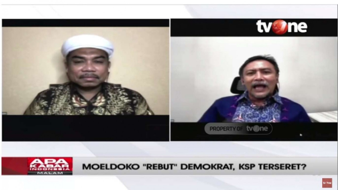 Ali Ngabalin Vs Andi Mallarangeng debat panas di tvOne soal KLB Demokrat.