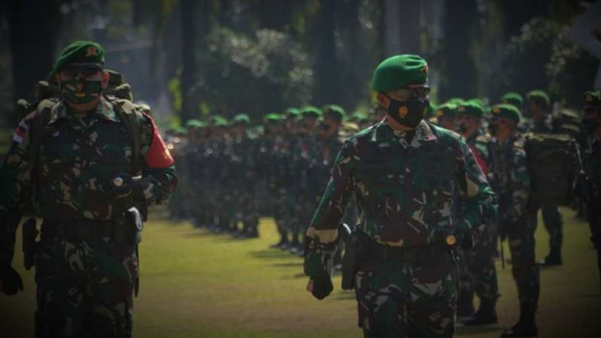 VIVA Militer: Pasukan Yonif 131/BRS, Kodam I Bukit Barisan.