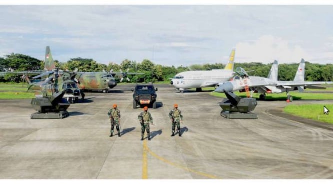 VIVA Militer: Alutsista Paskhas TNI AU berkumpul di Lanud Sultan Hasanuddin