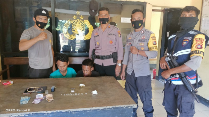 Dua Pelaku Pengedar Narkoba di Kabupaten Bima NTB