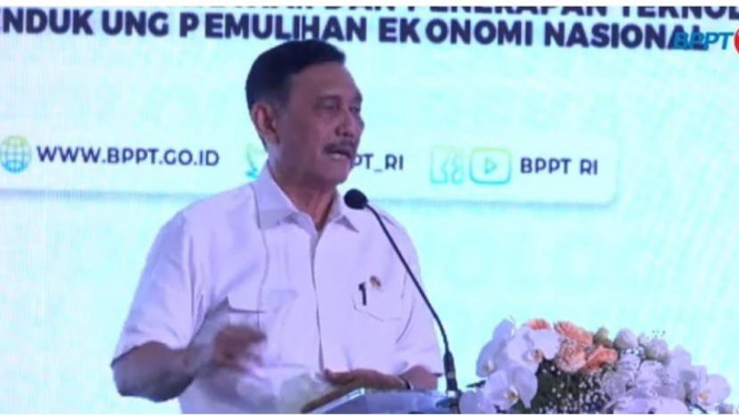 Menko Kemaritiman dan Investasi, Luhut Binsar Pada Rakernas BPPT 2021