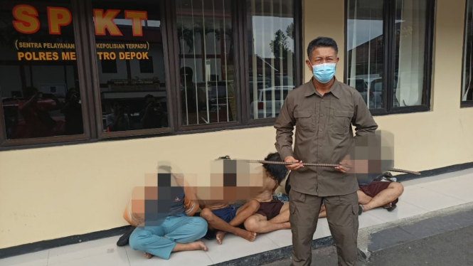 Pelajar tawuran diringkus tim Jaguar Polres Metro Depok