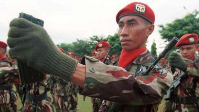 VIVA Militer: Anggota Komando Pasukan Khusus (Kopassus) TNI Angkatan Darat