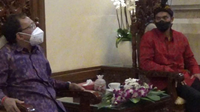 Anindya Bakrie kunjungi Gubernur Bali I Wayan Koster.
