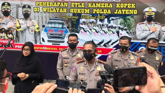 Polda Jateng sosialisasi sistem tilang elektronik.