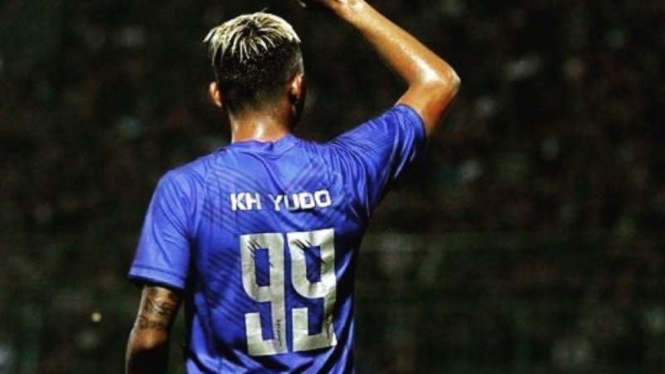 Penyerang Arema FC, Kushedya Hari Yudo 