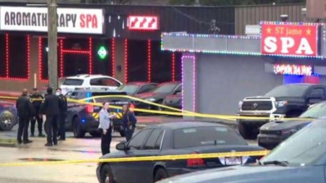 Lokasi penembakan maut tewaskan 8 orang di Spa di Atlanta, AS