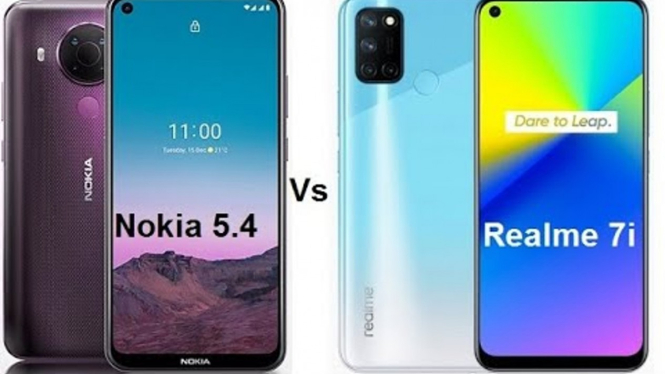 Nokia 5.4 vs Realme 7i.