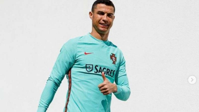 Kapten Timnas Portugal, Cristiano Ronaldo.