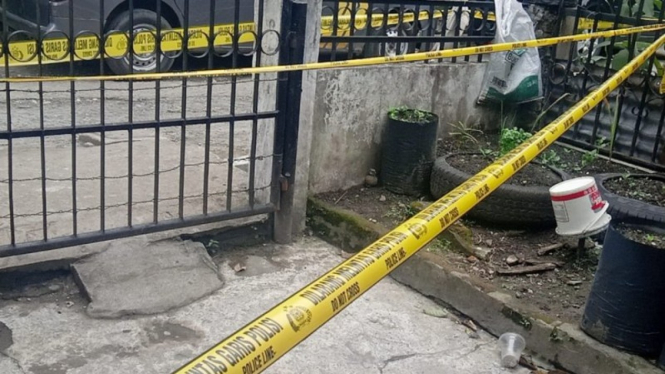 Lokasi penemuan granat manggis di Medan, Sumatera Utara