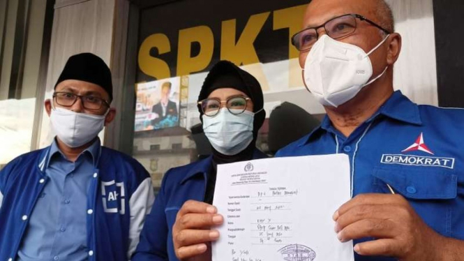 DPC Demokrat Kota Depok, meminta perlindungan hukum pada polisi mengait KLB