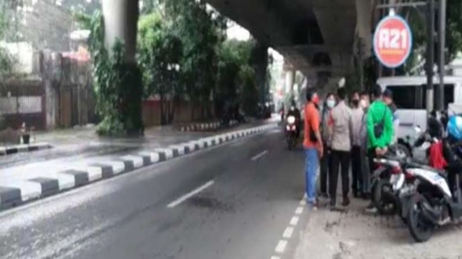 Lokasi sopir taksi dibegal di Antasasri Jakarta Selatan