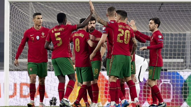 Pertandingan Timnas Portugal melawan Azerbaijan