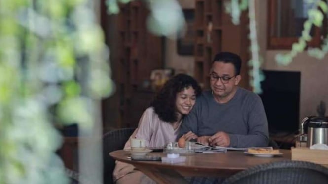 Anies Baswedan dan putrinya Mutiara