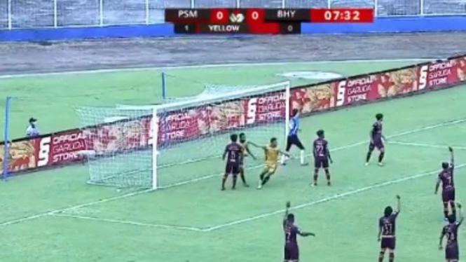  PSM Makassar menghadapi Bhayangkara Solo FC 