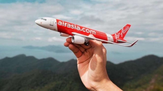 Un avión de AirAsia.