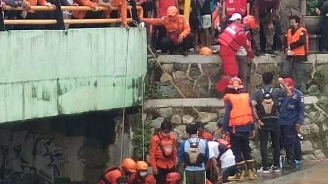 Lokasi tenggelam korban bocah di Bekasi
