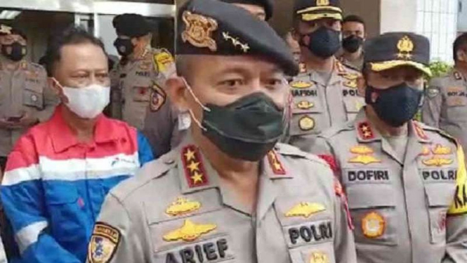 Kepala Badan Pemelihara Keamanan (Baharkam) Polri Komjen Pol Arief Sulistyanto Komjen Pol Arief Sulistyanto saat memberikan keterangan kepada pers.