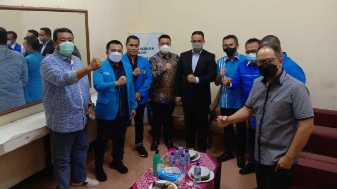 Gubernur Anies dan Wagub Ariza bersama DPD KNPI DKI Jakarta