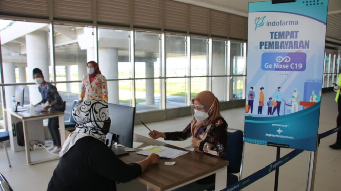 Simulasi penggunaan layanan GeNose C-19 di Bandara Internasional Yogyakarta