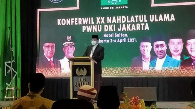 Gubernur Anies Baswedan di Konferwil XX Pengurus Wilayah Nahdlatul Ulama (PWNU)