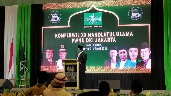 KH Marsudi di Konferwil XX PWNU DKI