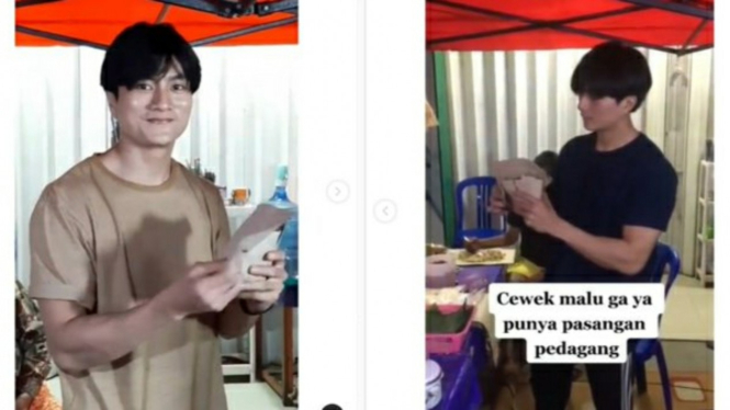 Viral penjual nasi kuning mirip Lee Min-ho