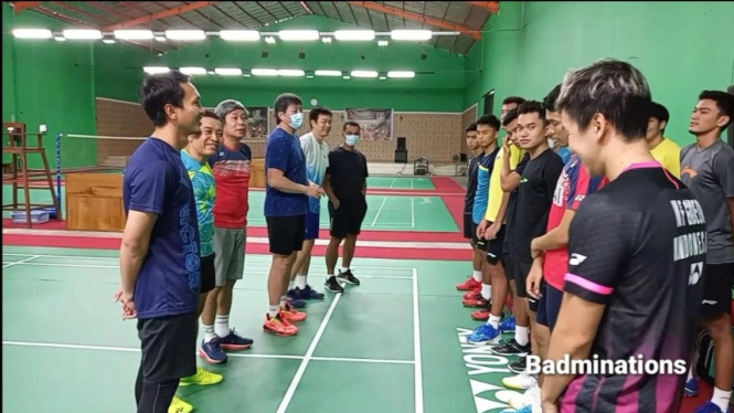 Kevin/Marcus dan Hendra/Ahsan main di All Sragen 2021.